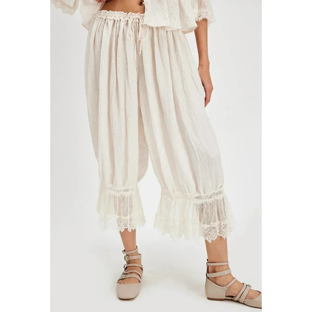 Calça Corte Solto Floral
