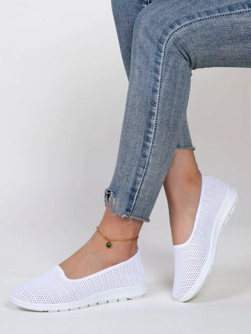 Sapatos Baixos de Malha Respirável