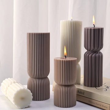 Molde de Silicone para Velas Cilíndricas estilo Nórdico